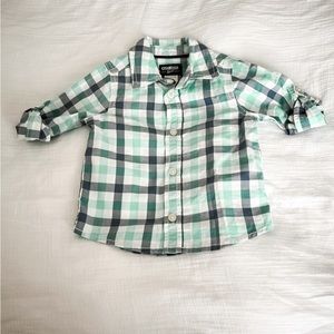 4/$20 Plaid Dress Shirt | Carter’s | 6-9 Months